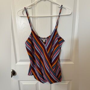 Allison Joy Tank Top Blouse Evereve Farrah Stripe Size Small NWT